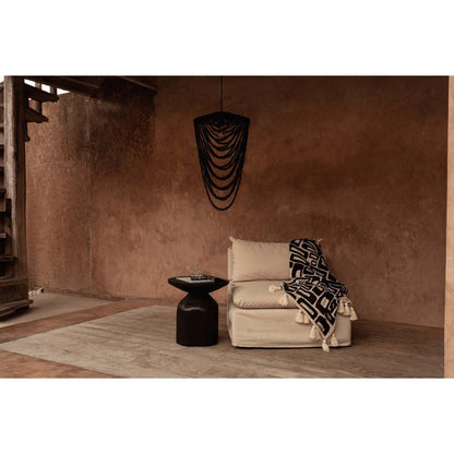 Natural Black Aztec Throw - Global Style Bed and Lounge Accent