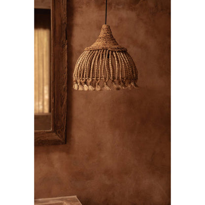 The Abaca Tassel Pendant - Natural - S
