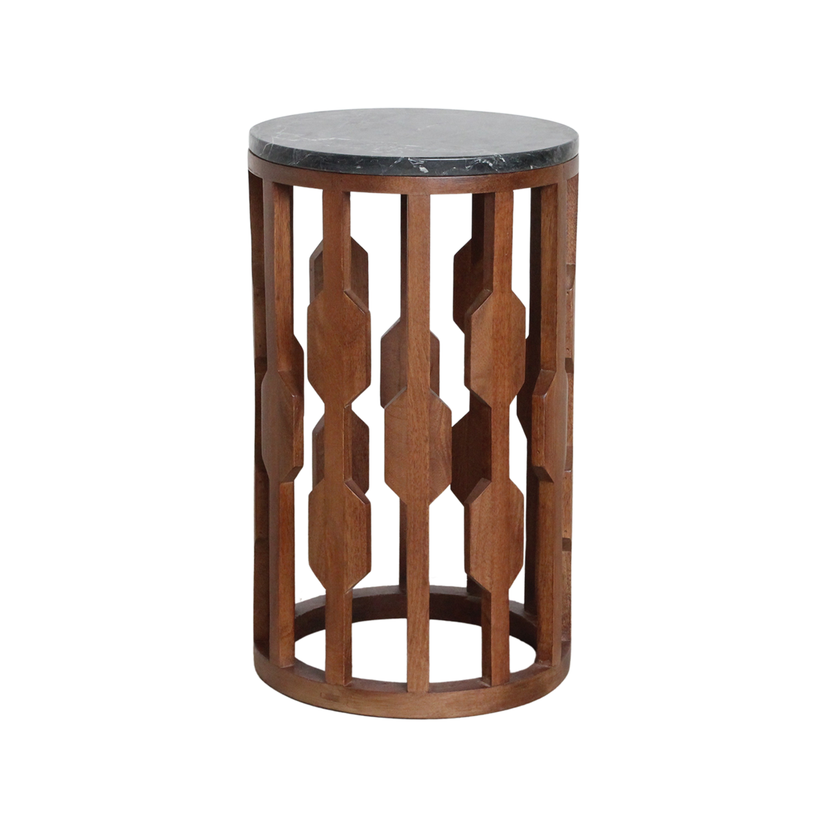 Lampung side table marble black - 40x40x50 cm