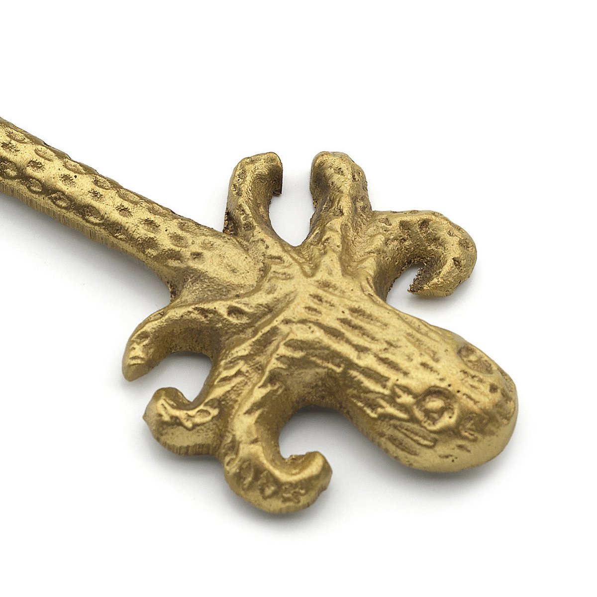 Gold Brass Butter Knife - Octopus Knife Design