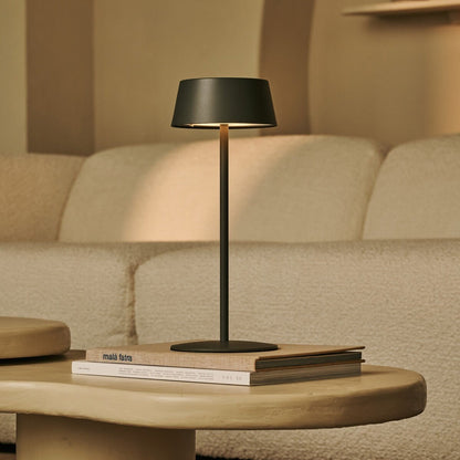 Rechargeable Table Lamp - Olive Green Cordless Dimmable Lamp