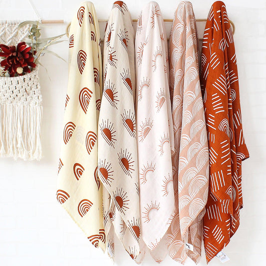 Boho Musselin Swaddle Blanket | Organic Blanket - JUGLANA