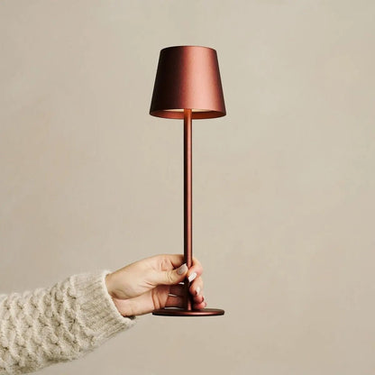 Lampe sans fil Jaspe bronze avec batterie | 3 niveaux d'éclairage et graduable