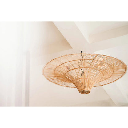 Rattan Pendant Light - Natural Woven Shade - XXL Size