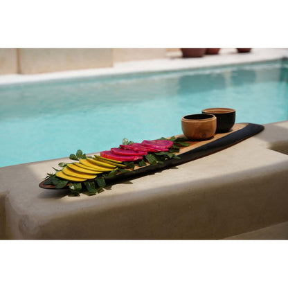 Teak Tapas Plate - XXL Oversized Serving Plate for Appetizers