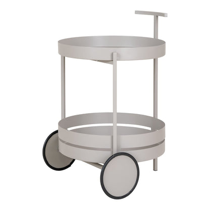 Beja Bar Trolley - Steel, Cool Grey - 40x49.5x61 cm