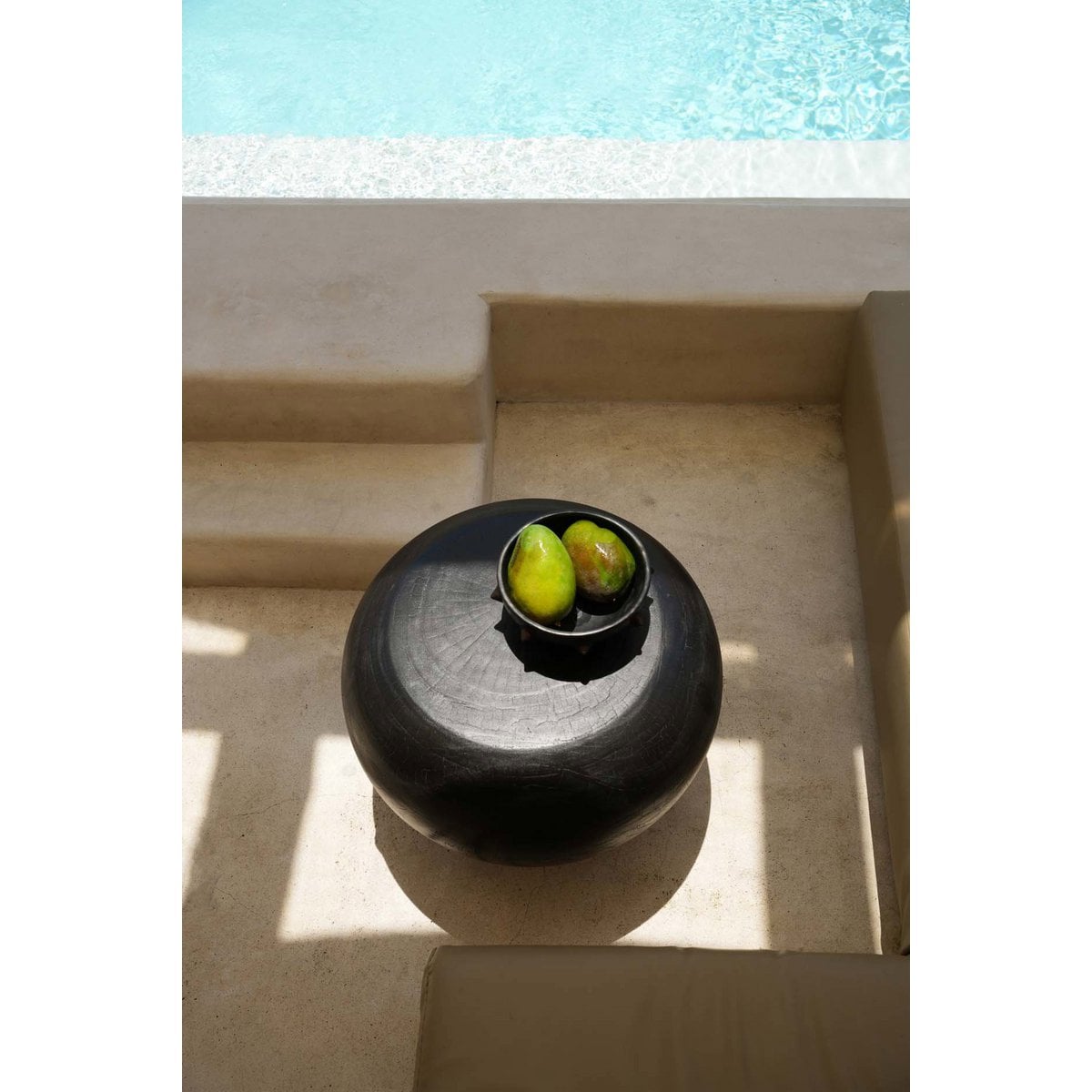 Suar Wood Coffee Table - Black Jellyfish Style
