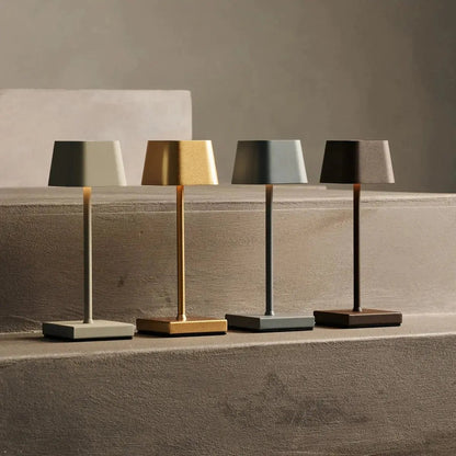Combi Set Professional | 8 x Sarphati Mini Gold Rechargeable Table Lamps & 1 x Central Station Charging Station