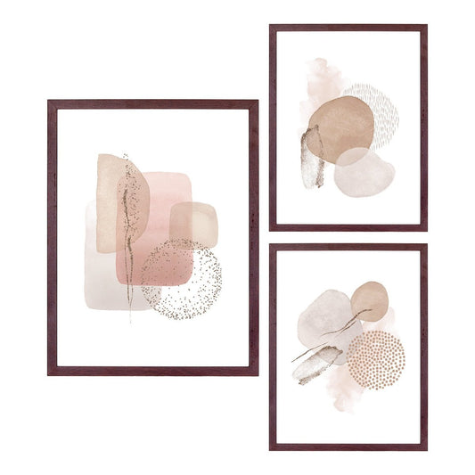 Ensemble de cadres Aspen – Ensemble de cadres, marron foncé, jeu de 3