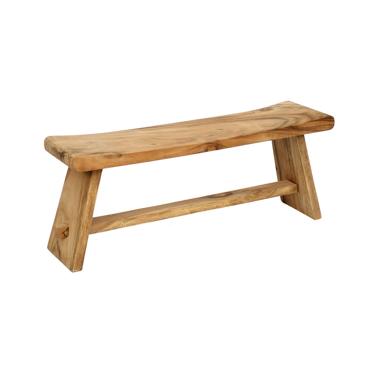 Suar Wood Bench - Natural Sustainable Bench - 120cm