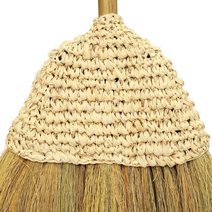Raffia Broom - Natural Fiber Hand Broom for Gentle Cleaning