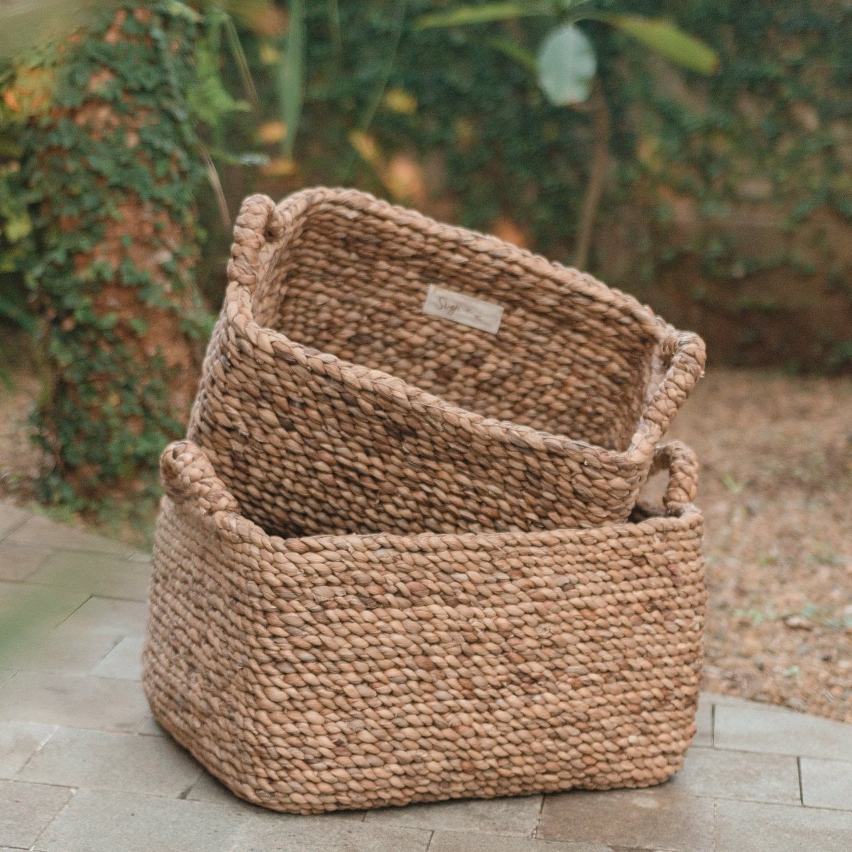 Cesta de Jacinto de Agua - Almacenamiento Artesanal de Tanimbar