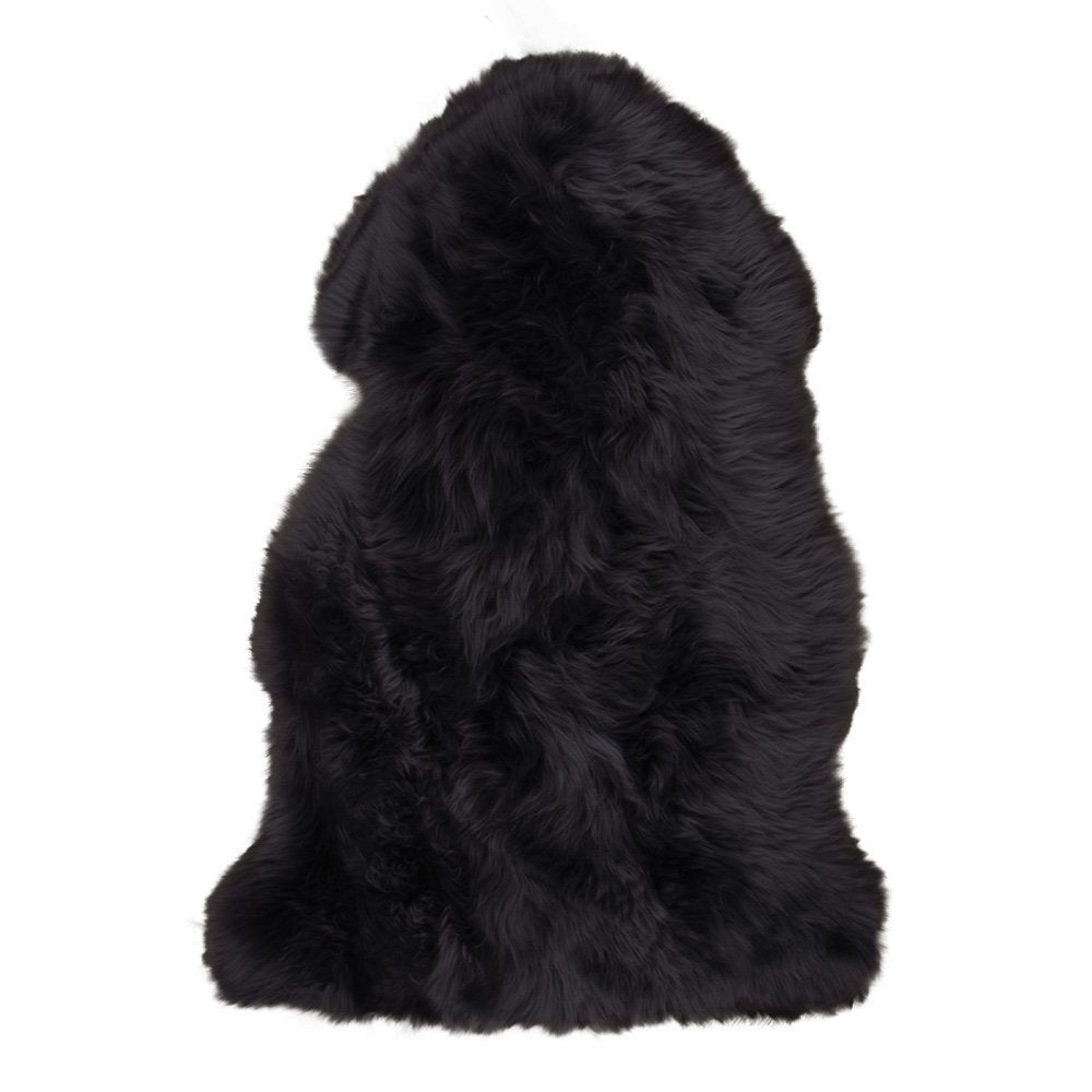 Lambskin - Real Lambskin, Black - 50x85 cm