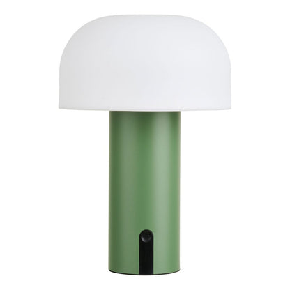 LED Table Lamp – Rechargeable White & Green Accent Light
