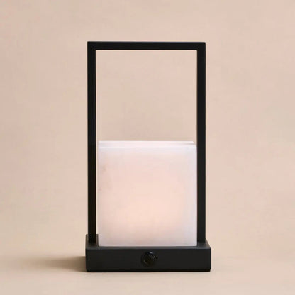 Nola Rechargeable Table Lamp Made of Alabaster l Three Light Modes & Rechargeable