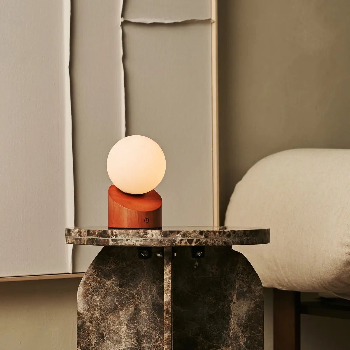 Morris Chestnut Brown Rechargeable Lamp | Stylish, Cordless & Sustainable Design
