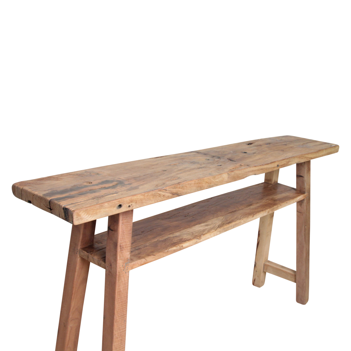 Reclaimed Wood Console Table – Farmwood Rustic Style, Large