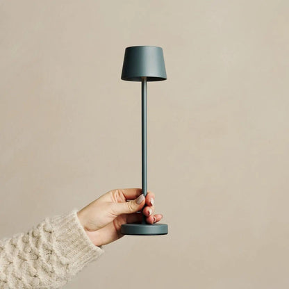 Combi Set Professional | 8 x Vondel Mini Stone Grey Rechargeable Table Lamps & 1 x Central Station Charging Station