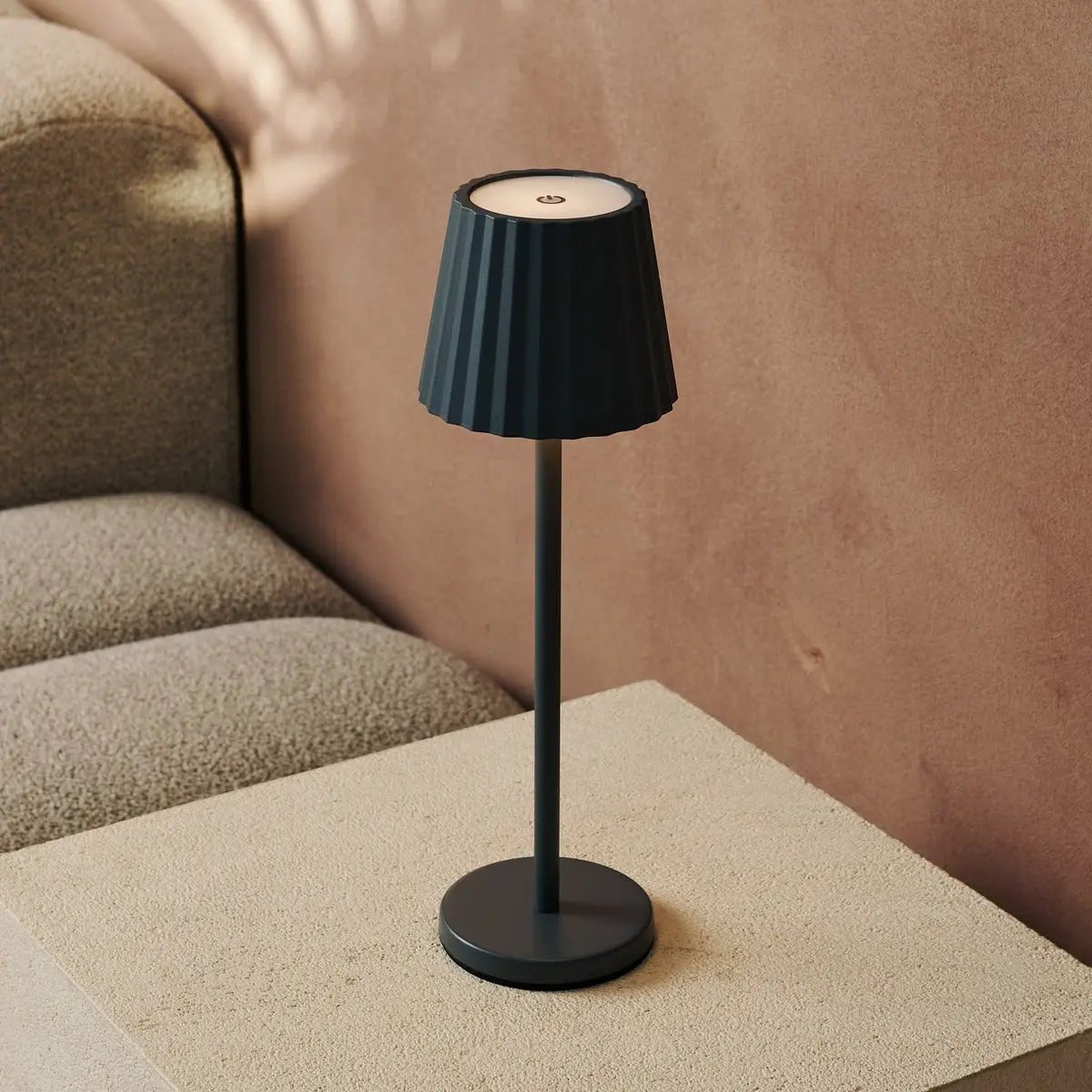 Combi Set Professional | 8 x May Stone Grey Rechargeable Table Lamps & 1 x Central Station Charging Station