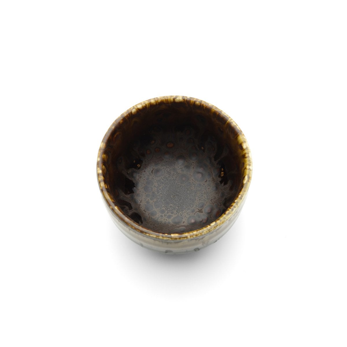 Ceramic Tea Cup - Brown Merapi Cup - Small Handmade Drinkware