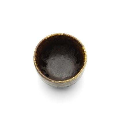 Ceramic Tea Cup - Brown Merapi Cup - Small Handmade Drinkware