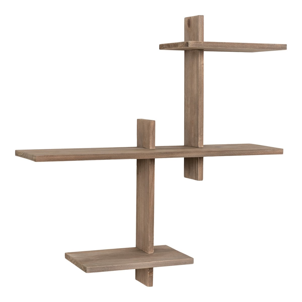 Pinewood Wall Shelf - Natural Wood Floating Shelf, 60cm
