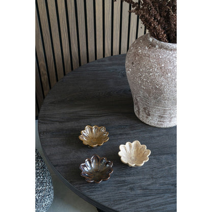 Ceramic Bowls Set - Small Beige, Brown, and Dark Brown - ø8.5cm