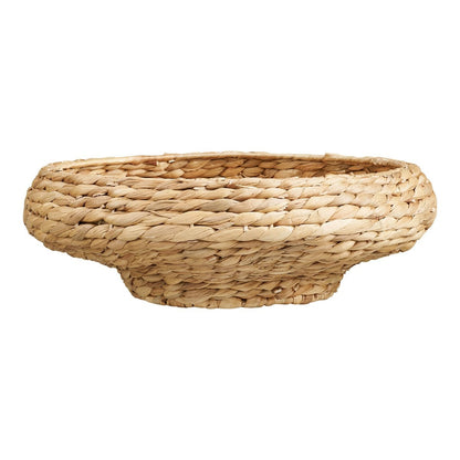 Water Hyacinth Tray - Natural Woven Serving Tray, Ø40x12cm