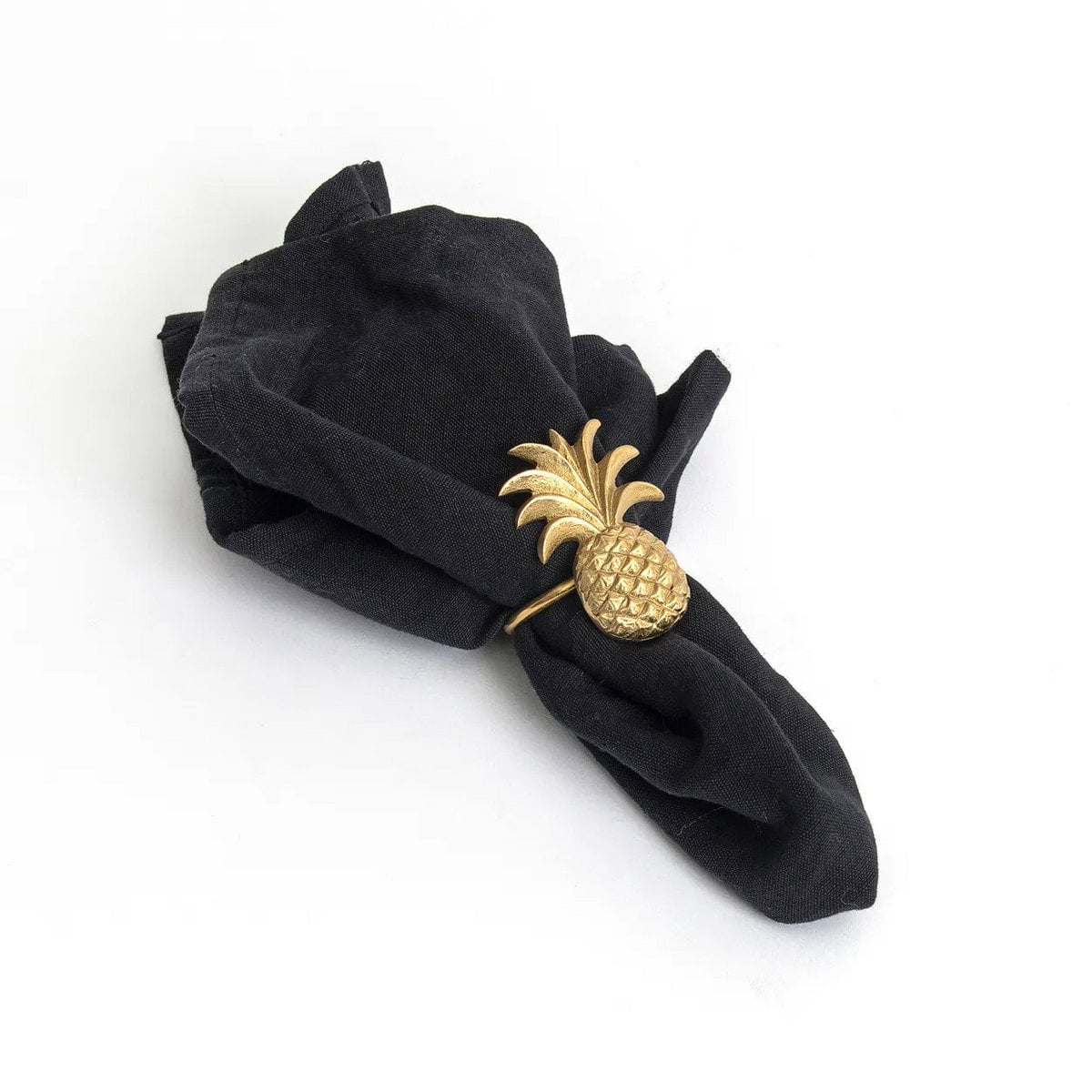 Brass Pineapple Napkin Ring - Gold Finish