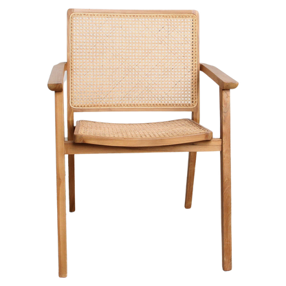 Nova teak dining room chair with armrest