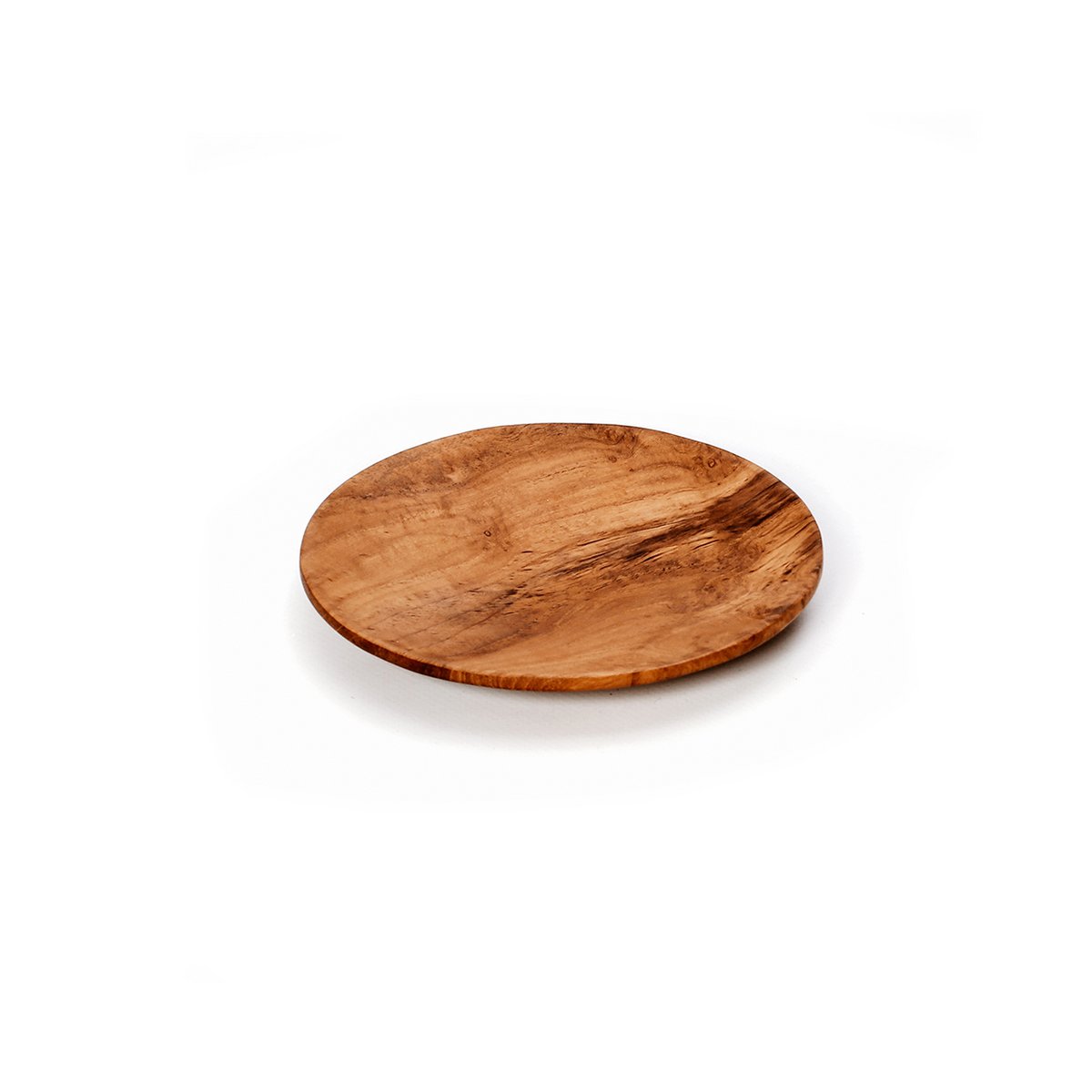 Teak Wood Plate - Small Round Plate, Rustic Serving Plate