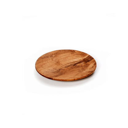 Teak Wood Plate - Small Round Plate, Rustic Serving Plate