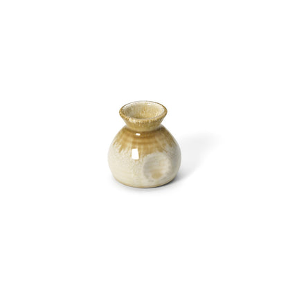 Ceramic Sauce Pourer - White Honey Glaze, Small Serving Boat