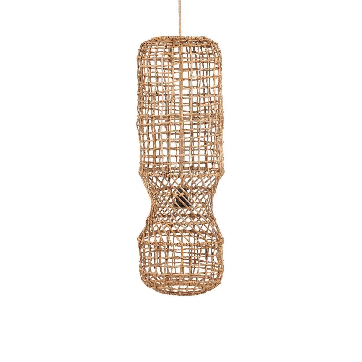 Natural Banana Leaf Pendant Light - GuanYin Style, Large