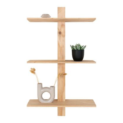 Étagère Almelo - Bois naturel, Pin, 50x15x83 cm