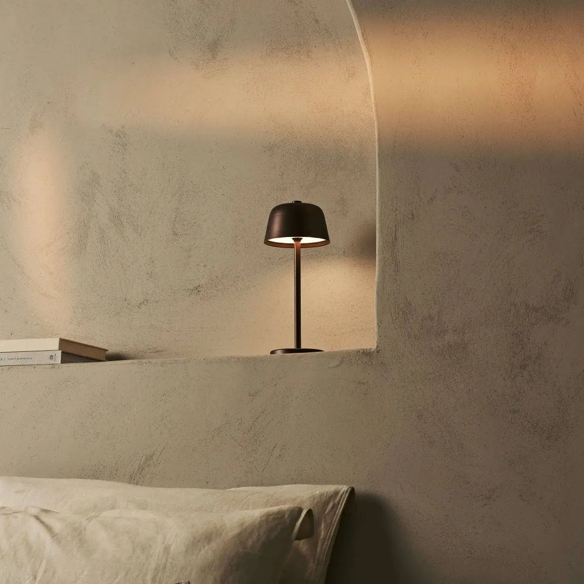 Espresso Brown Rechargeable Table Lamp | Cordless & Stylish Lighting