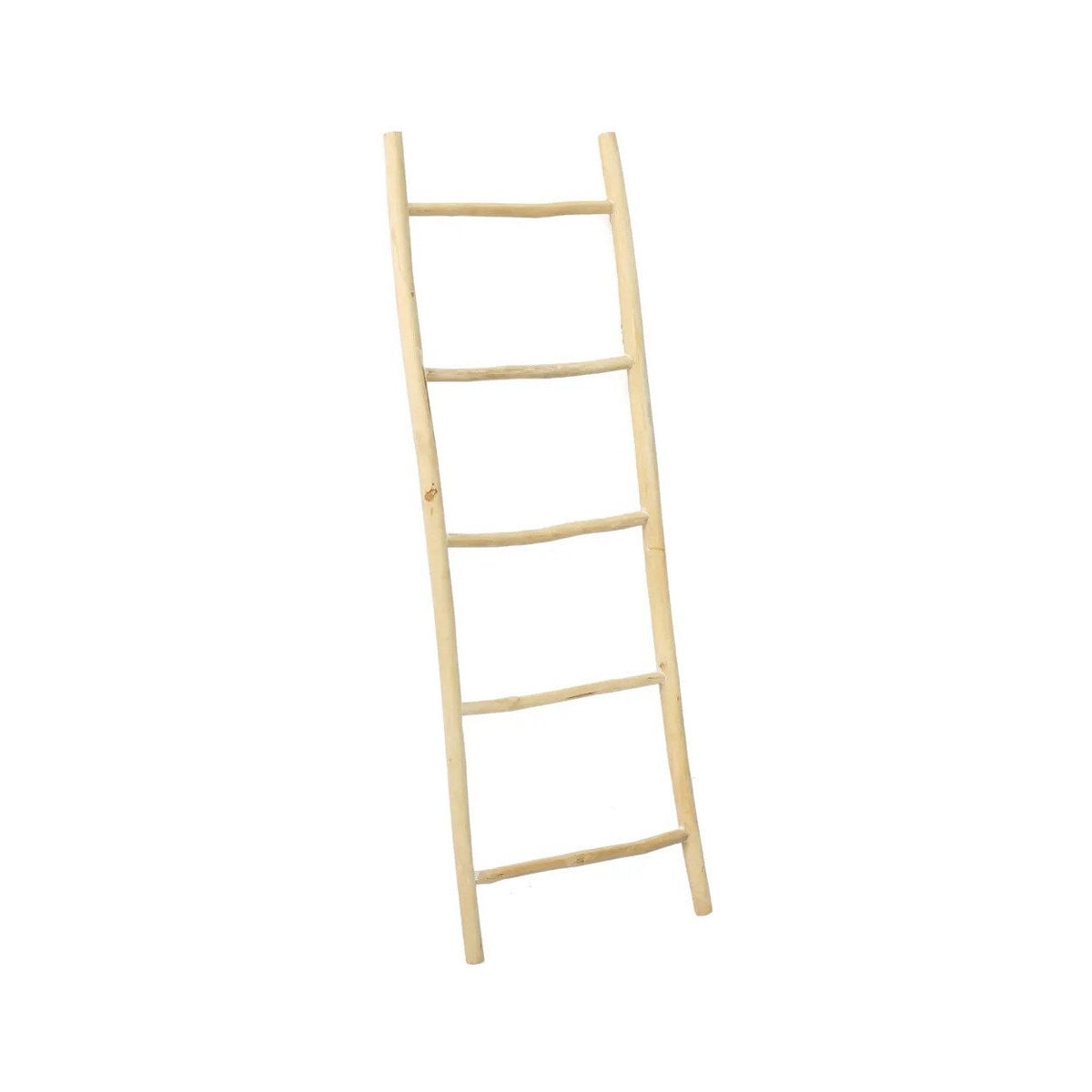 Teak Towel Ladder - Natural Finish - Decorative Display Rack - 165cm