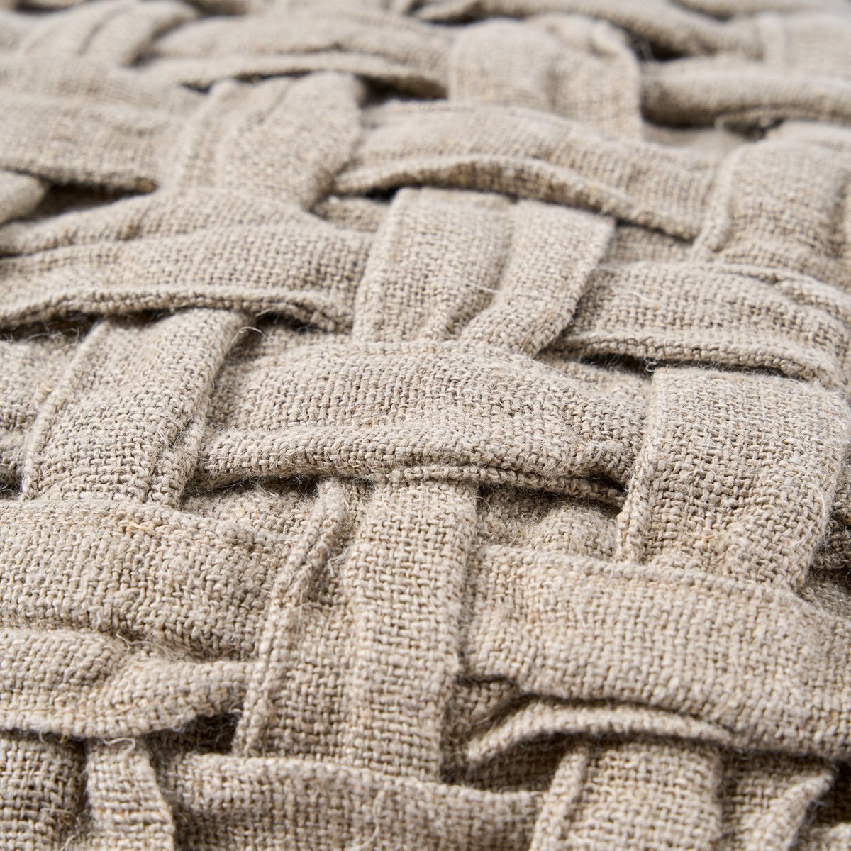 The Linen Crosier Cushion Cover - Natural