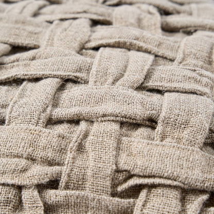The Linen Crosier Cushion Cover - Natural