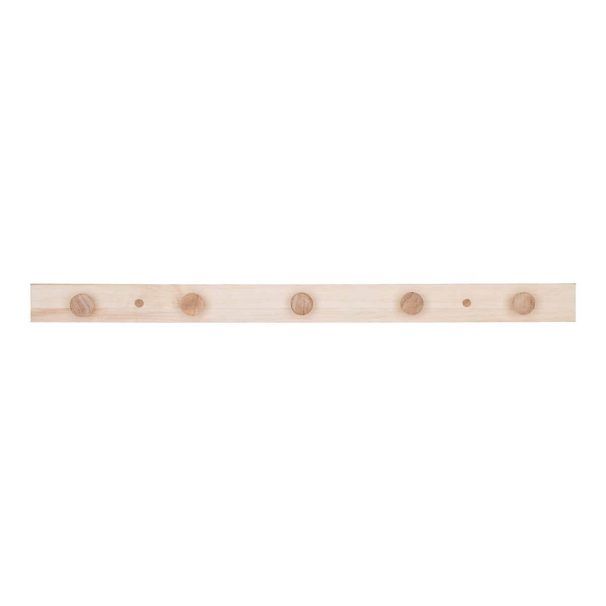 Pappel-Garderobenständer – Naturholz-Finish, 70 cm