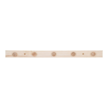 Pappel-Garderobenständer – Naturholz-Finish, 70 cm