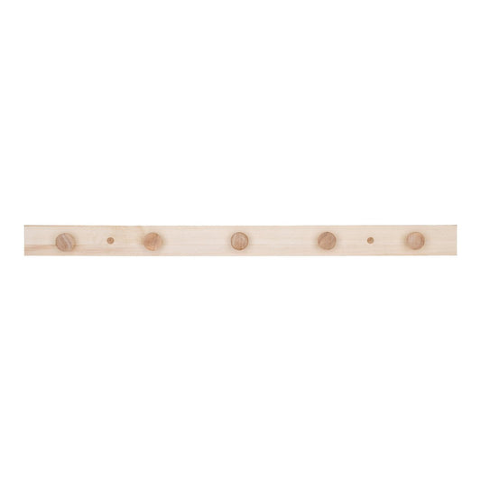 Abano Coat Rack  - Coat Rack, poplar, nature, L:70 cm