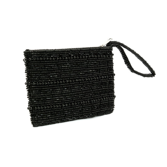 Beaded Clutch Τσάντα Χειρός - Μαύρη Beaded Βραδινή Τσάντα