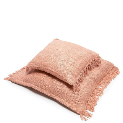 Cotton Cushion Cover - Salmon Pink Boho Style, 60x60