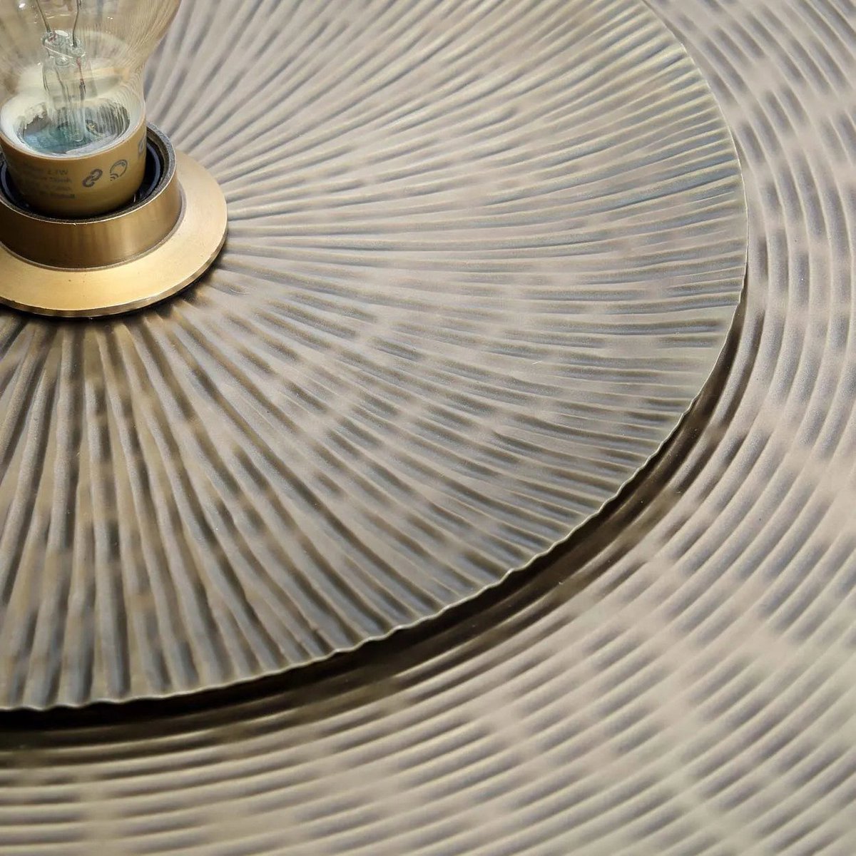 Brass Wall Lamp - Double Full Moon Design