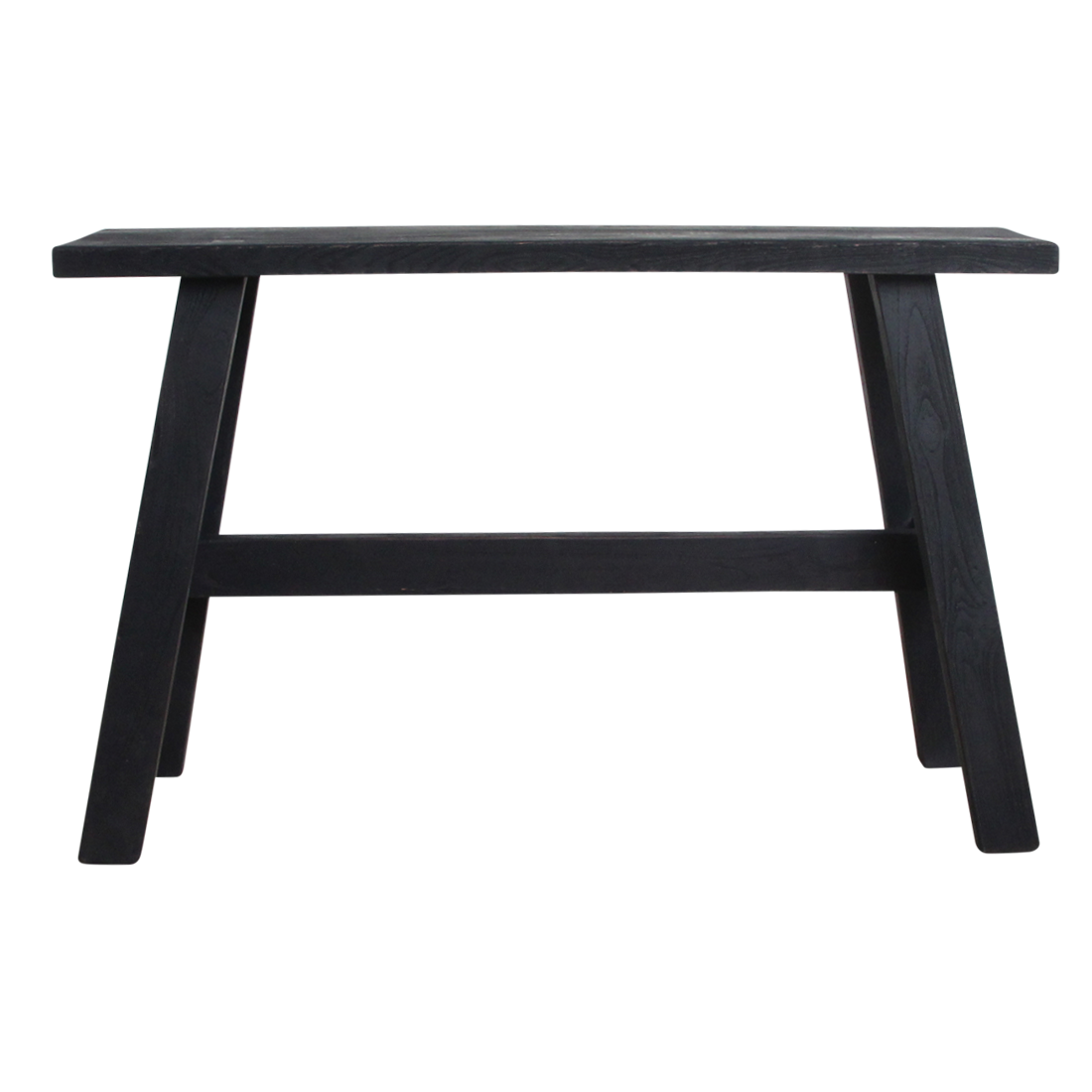 Black 'bus stop' bench Large