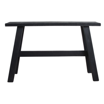 Black 'bus stop' bench Large