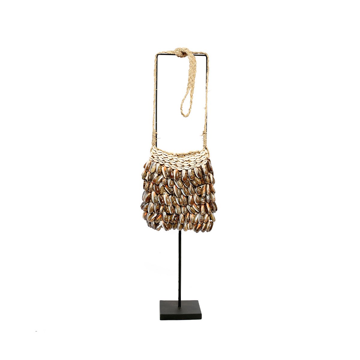 Shell Handbag with Stand - Unique Design & Secure Closure