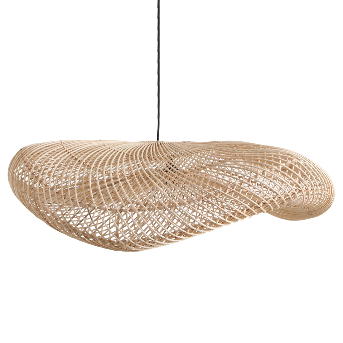 Wave hanging lamp Naturel XL