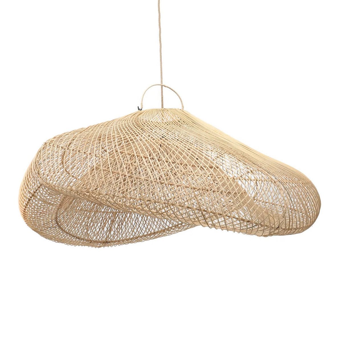 Rattan Pendant Lighting - Cloud Lampshade, Natural XXL